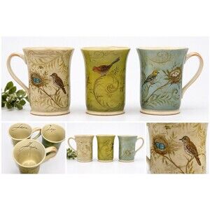 Love Hope Joy Bird Coffee Mug Trio